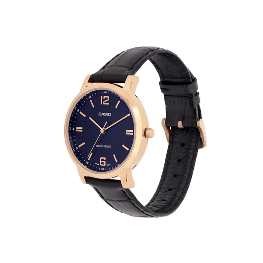 Casio Enticer Blue Dial Black Strap Womens Watch A2449 LTP-SN5YRL-2A