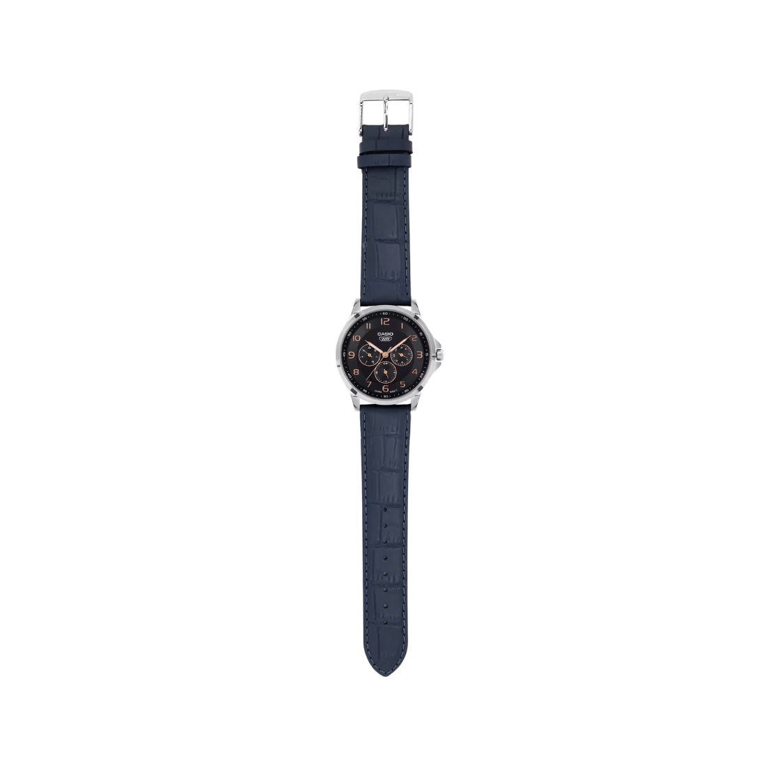 Casio Enticer Black Dial Full Figure Multifunction Mens Watch A2455 - MTP-SN2KL-2A