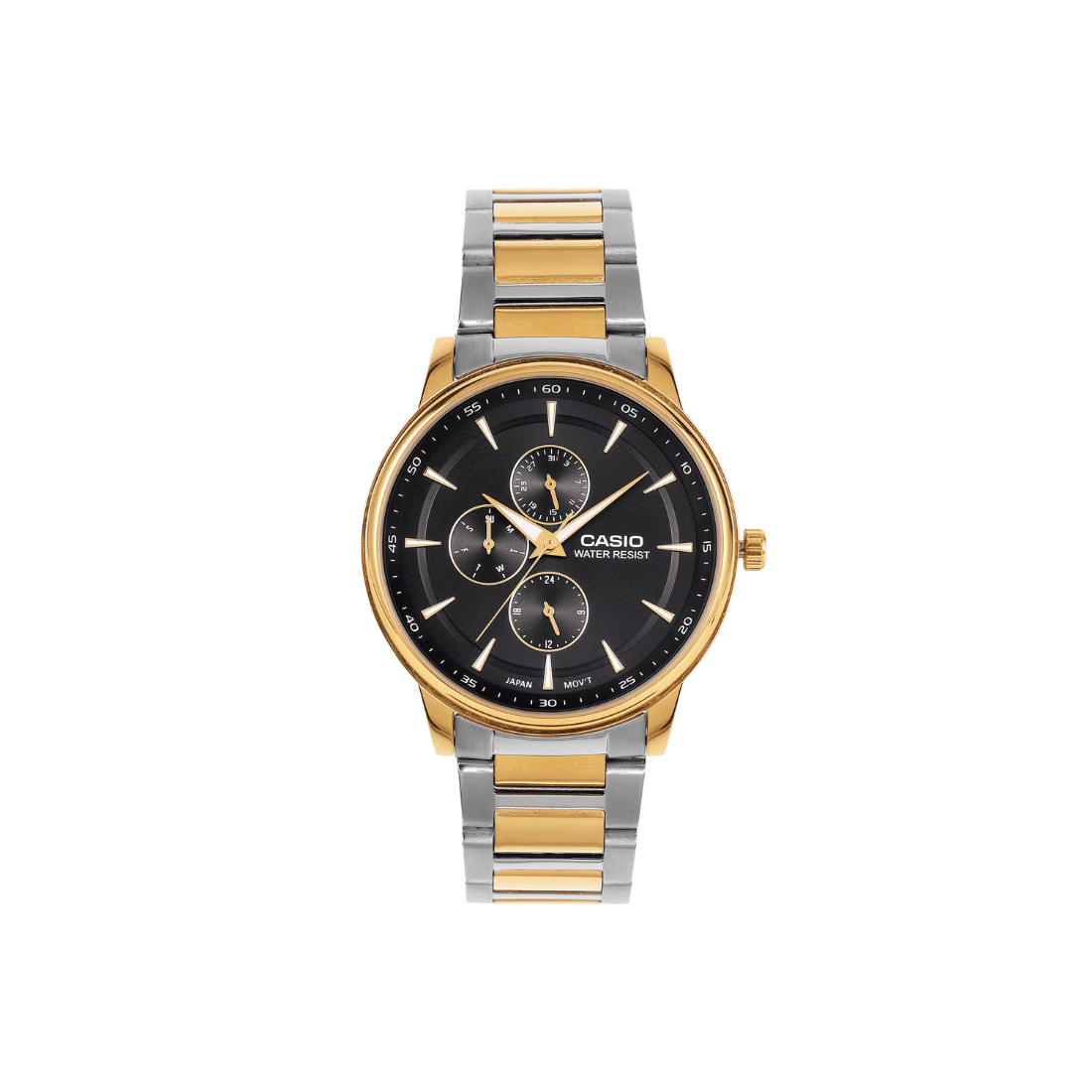 Casio Enticer Multifunction Steel Golden Mens Watch A2459 - MTP-SN3KSG-1A
