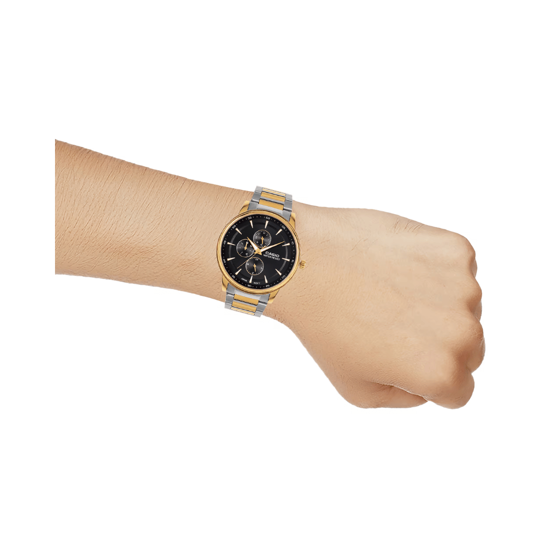 Casio Enticer Multifunction Steel Golden Mens Watch A2459 - MTP-SN3KSG-1A
