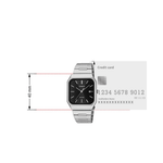 Casio Enticer Black Dial Square Mens Watch A2465 - MTP-B185D-1AV