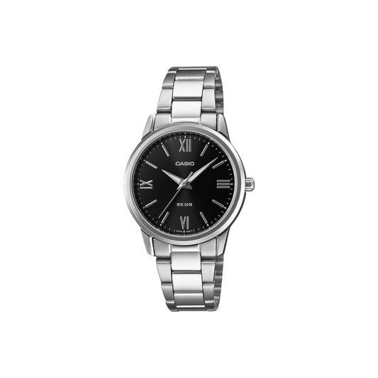 Casio Enticer Black Dial Womens Watch A2475 - LTP-1303DD-1AVDF