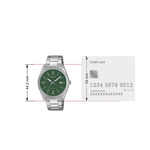 Casio Enticer Green Dial Mens Watch A2487 - MTP-1302DA-3AV