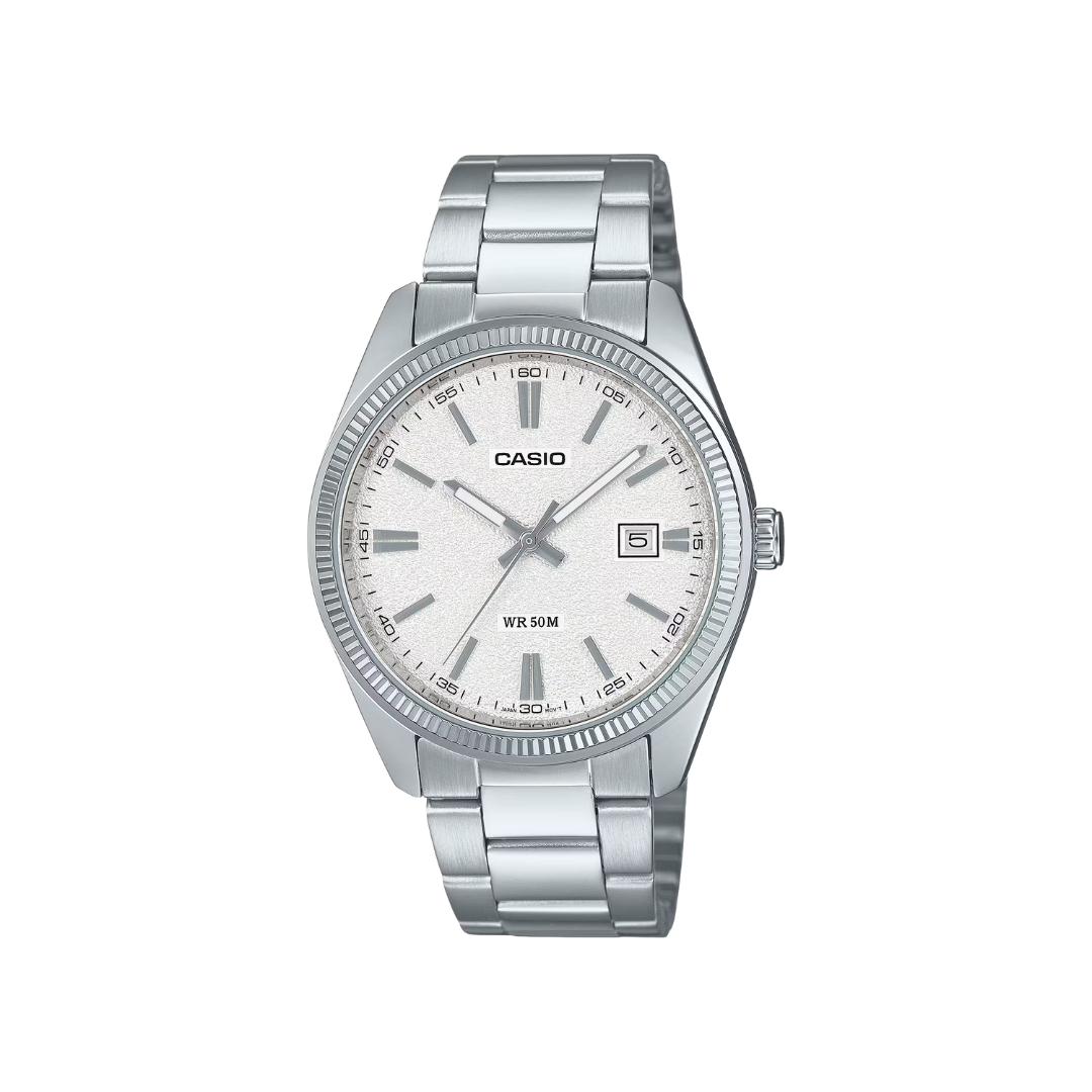 Casio Enticer White Dial Mens Watch A2488 - MTP-1302DA-7AV