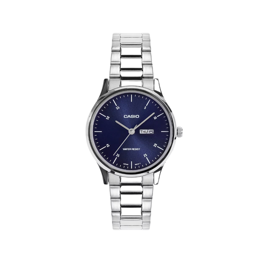 Casio Enticer Blue Dial Day/Date Womens Watch A2502 - LTP-SN8YD-2B