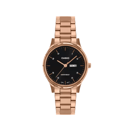 Casio Enticer Black Dial Womens Watch A2509 - LTP-SN8YR-1B