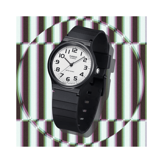 Casio Youth White Dial Full Figure Unisex Watch 2530 - MQ-24-7B2L