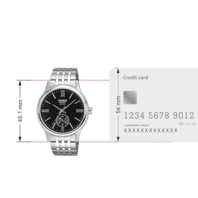 Casio Enticer Silver Men's Watch A2535 BMS-100D-1AVDF