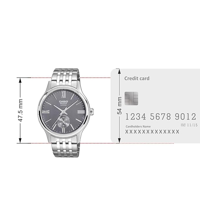Casio Enticer Silver Men's Watch A2537 BMS-100D-8AVDF