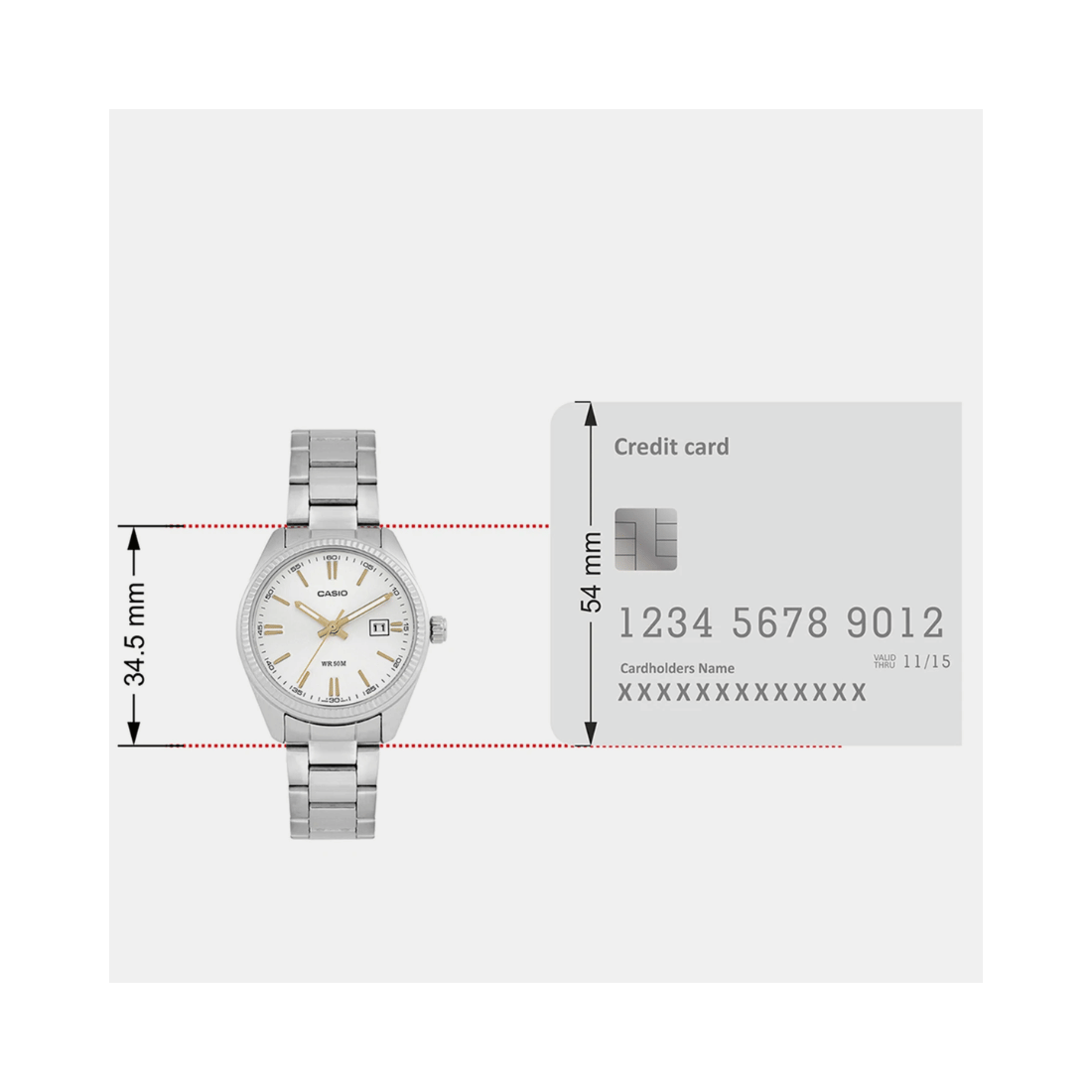 Casio Enticer White Dial Stainless Steel Womens Watch A475 - LTP-1302D-7A2VDF