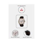 Casio Enticer Multifunction Brown Leather Strap Mens Watch A835 - MTP-1374L-7AVDF