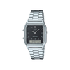 Casio Vintage Black Dial Unisex Watch AD01 - AQ-230A-1DMQ