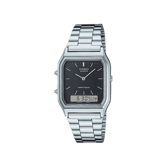 Casio Vintage Black Dial Unisex Watch AD01 - AQ-230A-1DMQ