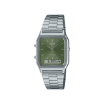 Casio Vintage Green Dial Unisex Watch AD278 - AQ-230A-3AMQY