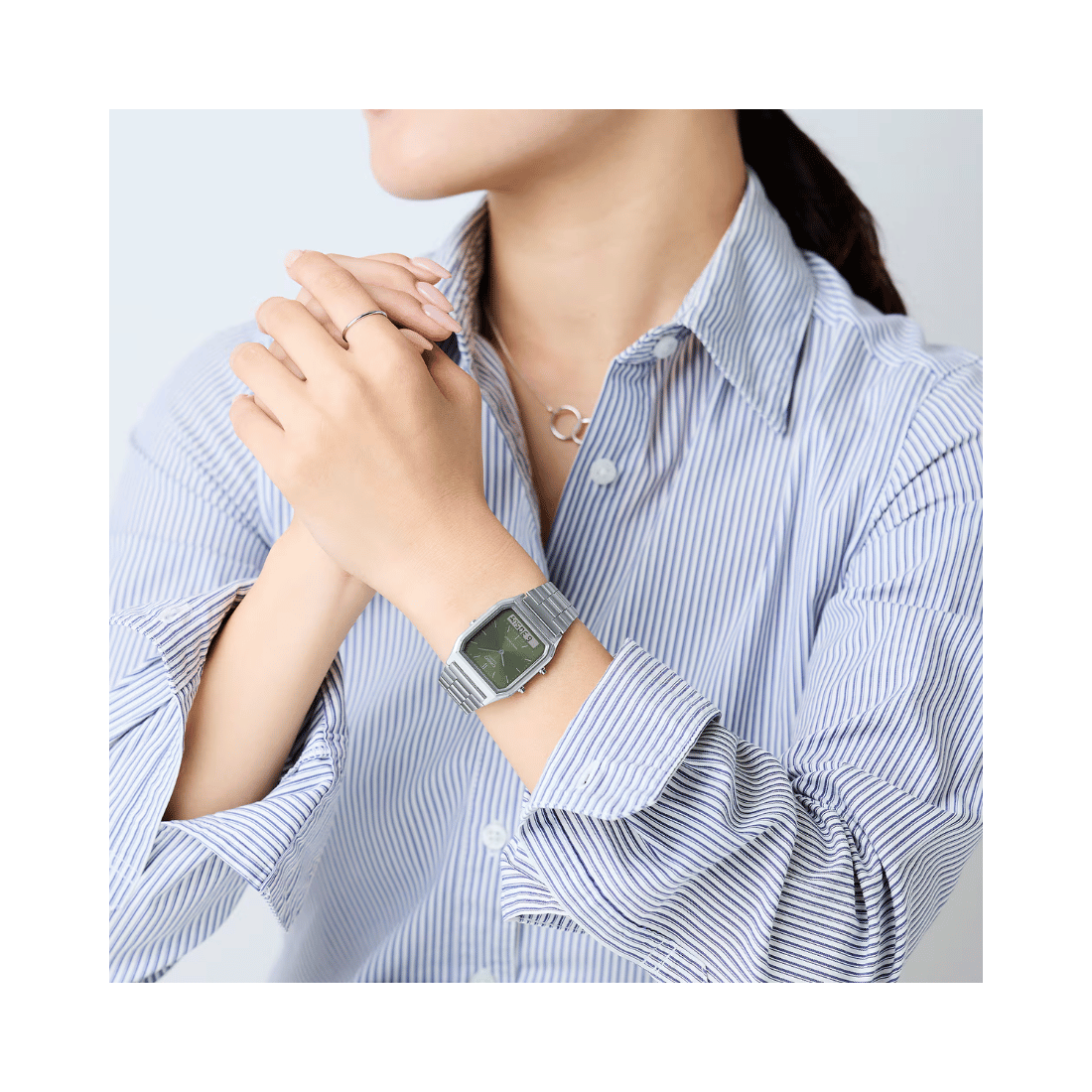 Casio Vintage Green Dial Unisex Watch AD278 - AQ-230A-3AMQY