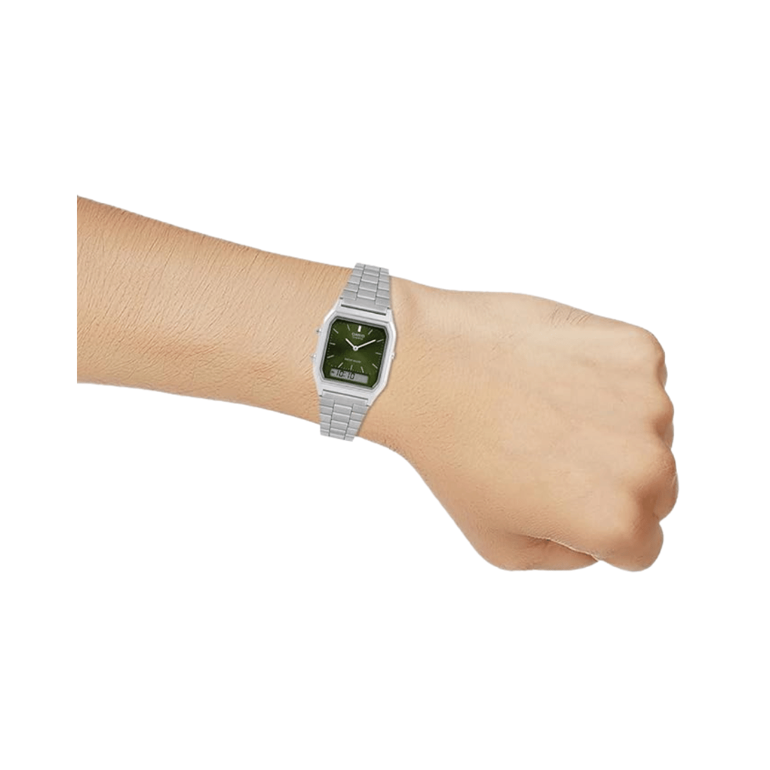 Casio Vintage Green Dial Unisex Watch AD278 - AQ-230A-3AMQY