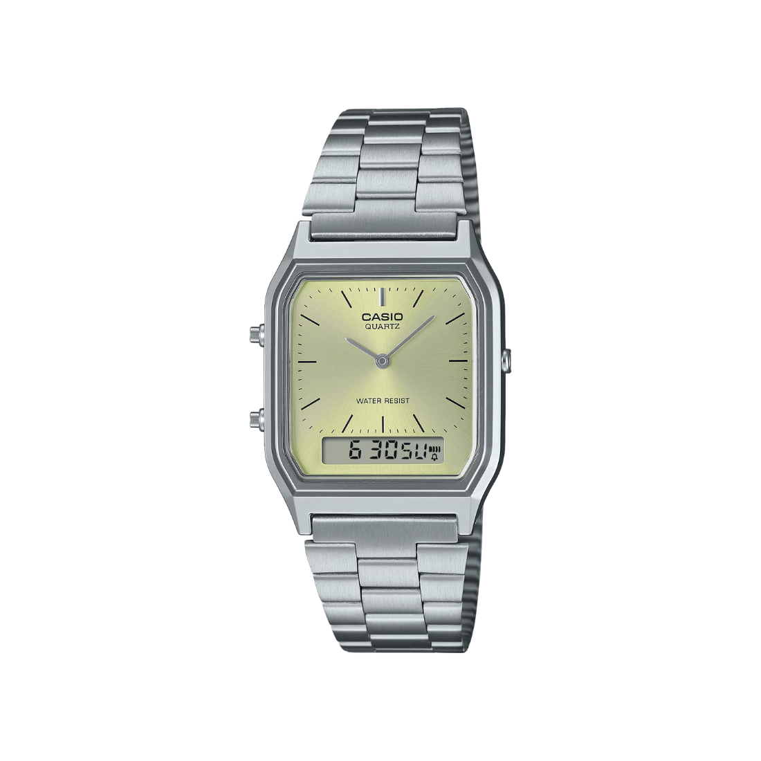 Casio Vintage Analog Digital Green Dial Unisex Watch AD280 - AQ-230A-9AMQY