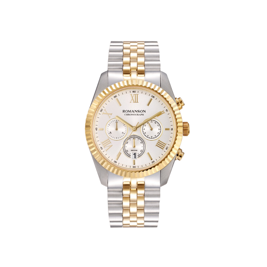 Romanson Quartz White Dial Men's Watch TM6A28HMCWH
