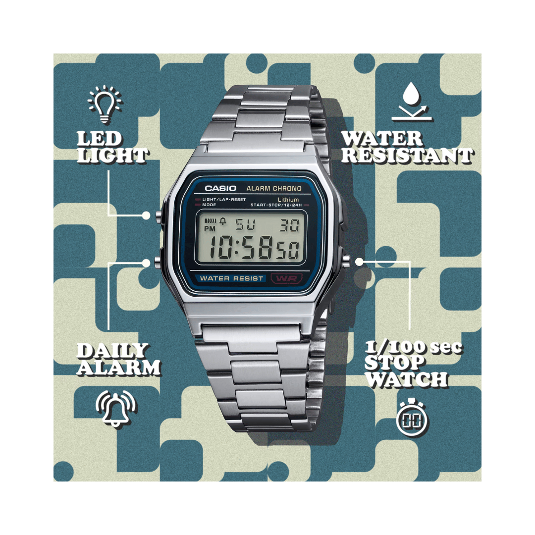 Casio Vintage Digital Watch D011 - A158WA-1