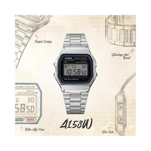Casio Vintage Digital Watch D011 - A158WA-1