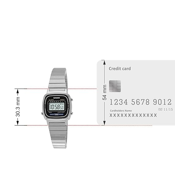Casio Vintage Black Digital Unisex Watch D089 LA670WA-1DF