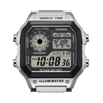 Casio Digital Silver Mens Watch D099 AE-1200WHD-1AV