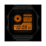 Casio Digital Silver Mens Watch D099 AE-1200WHD-1AV