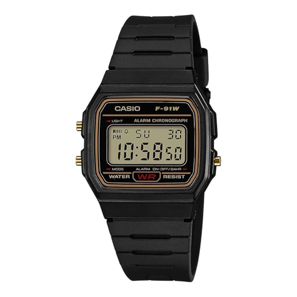 Casio Youth Clear Unisex Watch D165 F-91WG-9QDF