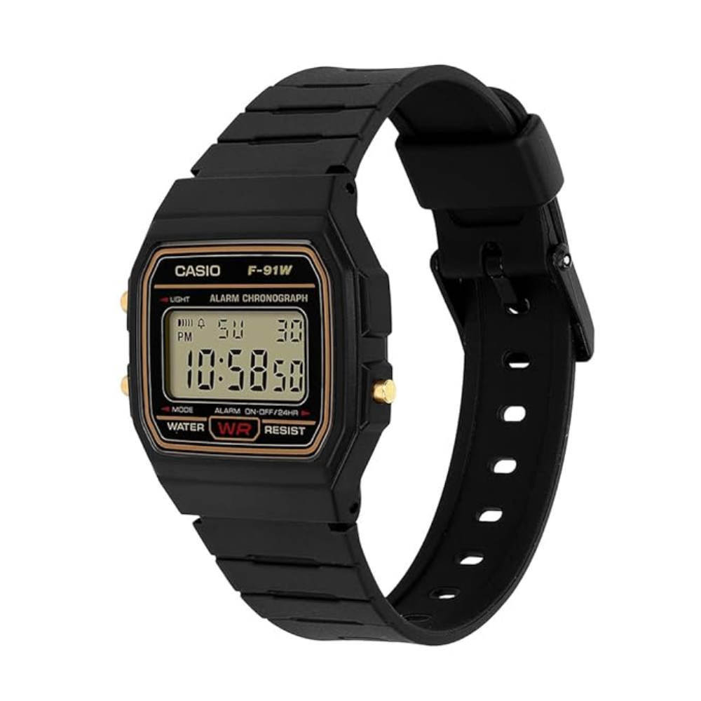 Casio Youth Clear Unisex Watch D165 F-91WG-9QDF