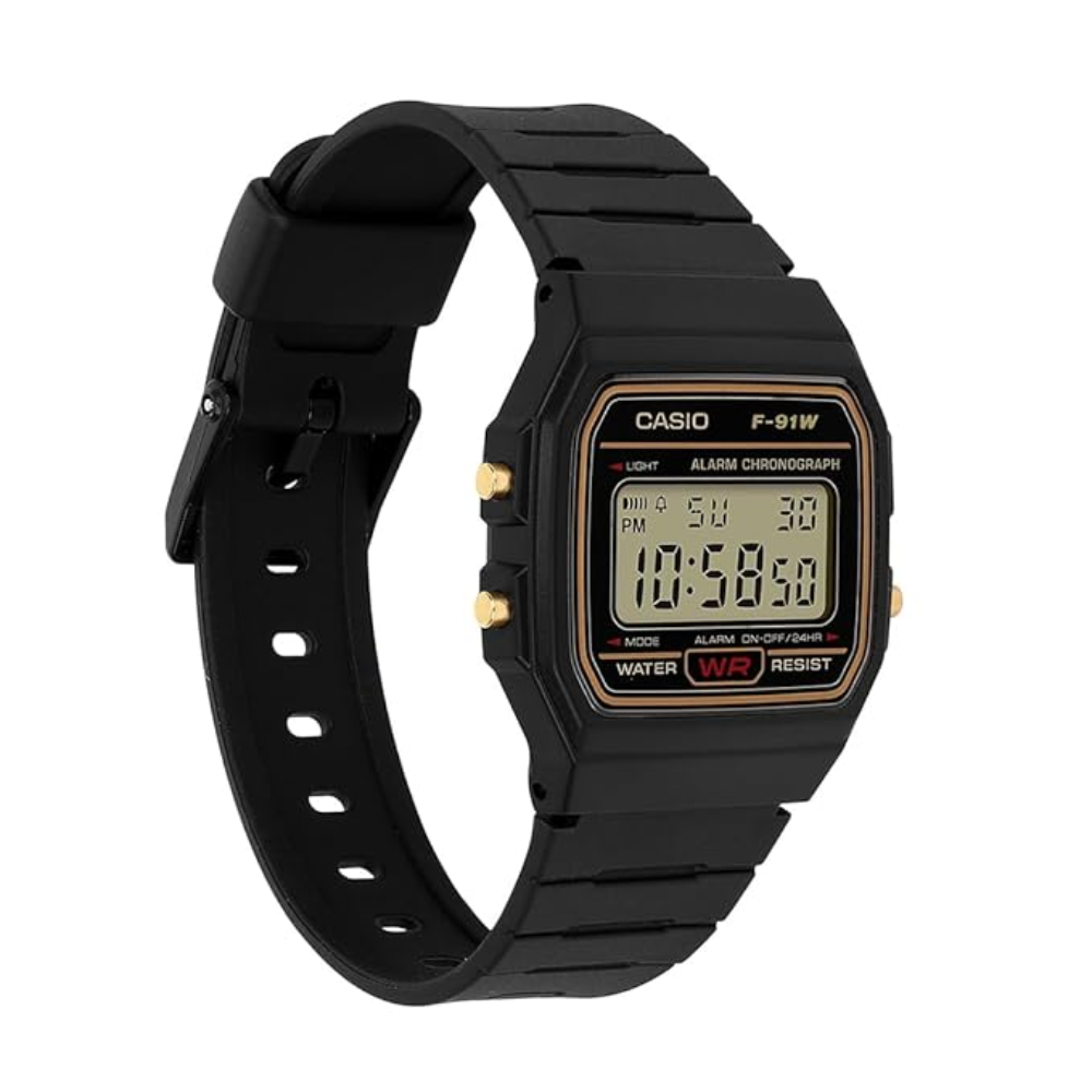 Casio Youth Clear Unisex Watch D165 F-91WG-9QDF