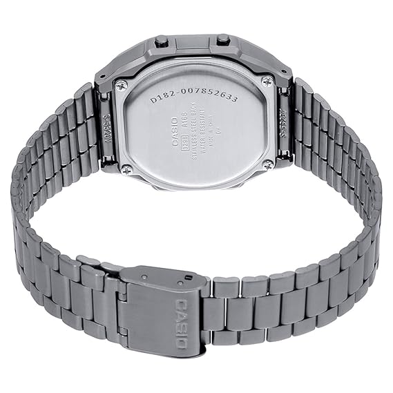 Casio Vintage Grey Digital Unisex Watch D182 A168WGG-1BDF