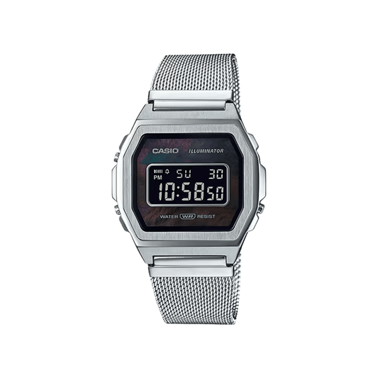 Casio Vintage Steel Unisex Watch D194 - A1000M-1B