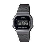 Casio Vintage Black Digital Unisex Watch D259 A168WEMB-1BDF