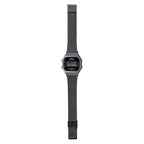 Casio Vintage Black Digital Unisex Watch D259 A168WEMB-1BDF