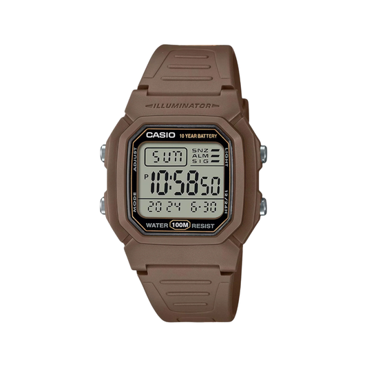 Casio Youth Digital Brown Strap Mens Watch D334 - W-800H-5AV