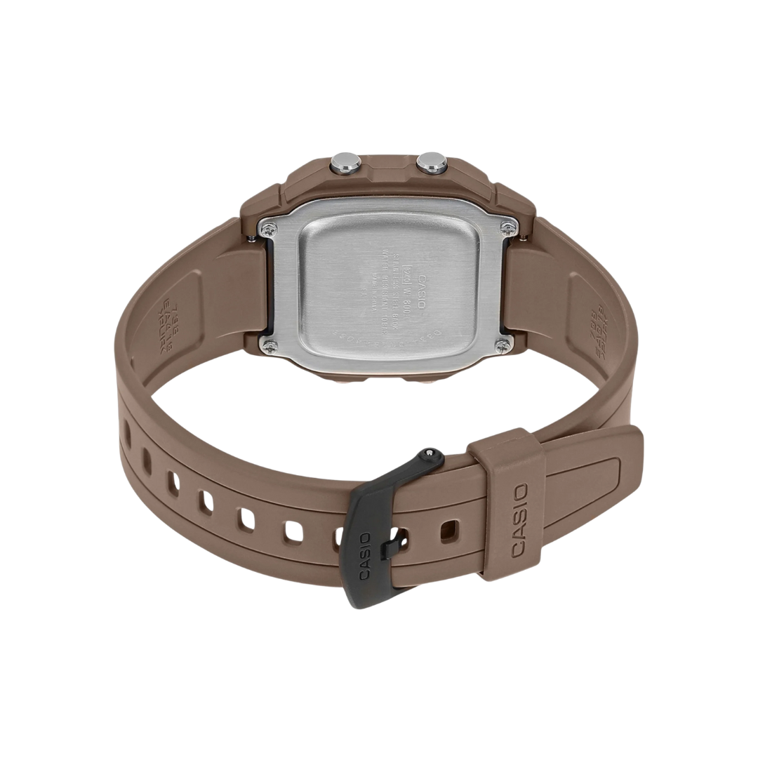 Casio Youth Digital Brown Strap Mens Watch D334 - W-800H-5AV