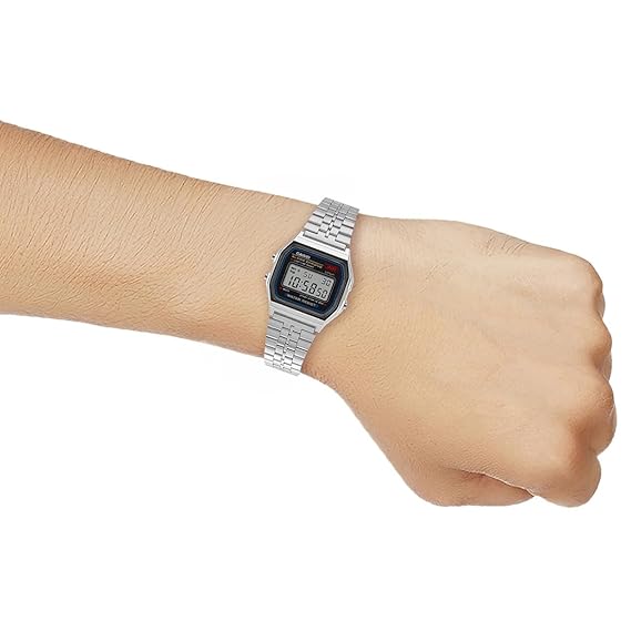 Casio Vintage Black Digital Unisex Watch D338 A159WA-N1DF