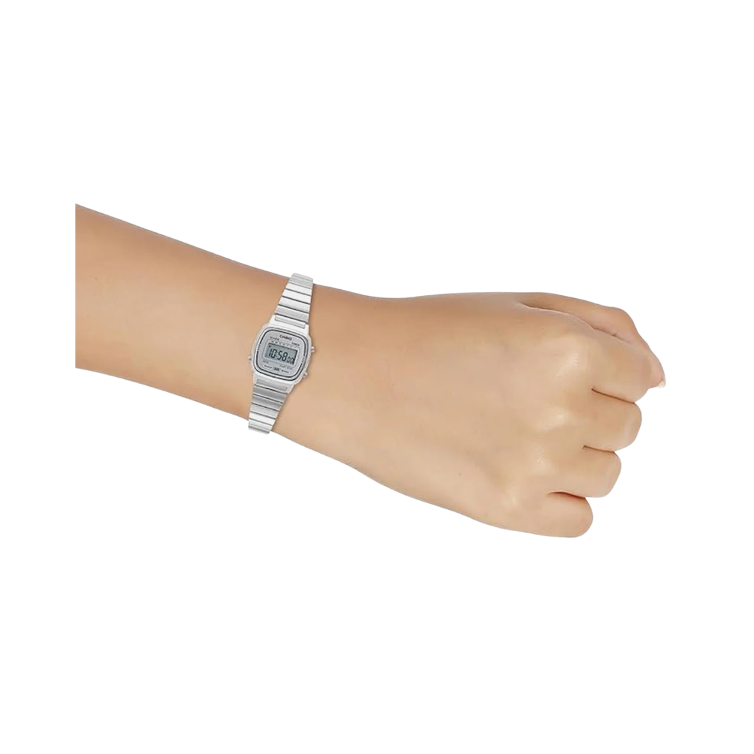 Casio Vintage Steel Body White Dial Womens Watch D342 - LA670WA-7