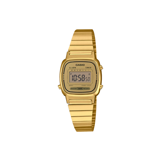 Casio Vintage Small Case Golden Womens Watch D343 - LA670WGA-9