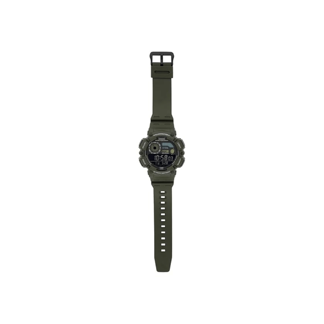 Casio Youth Digital Green Mens Watch D350 - WS-1500H-3BV