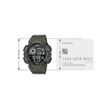 Casio Youth Digital Green Mens Watch D350 - WS-1500H-3BV