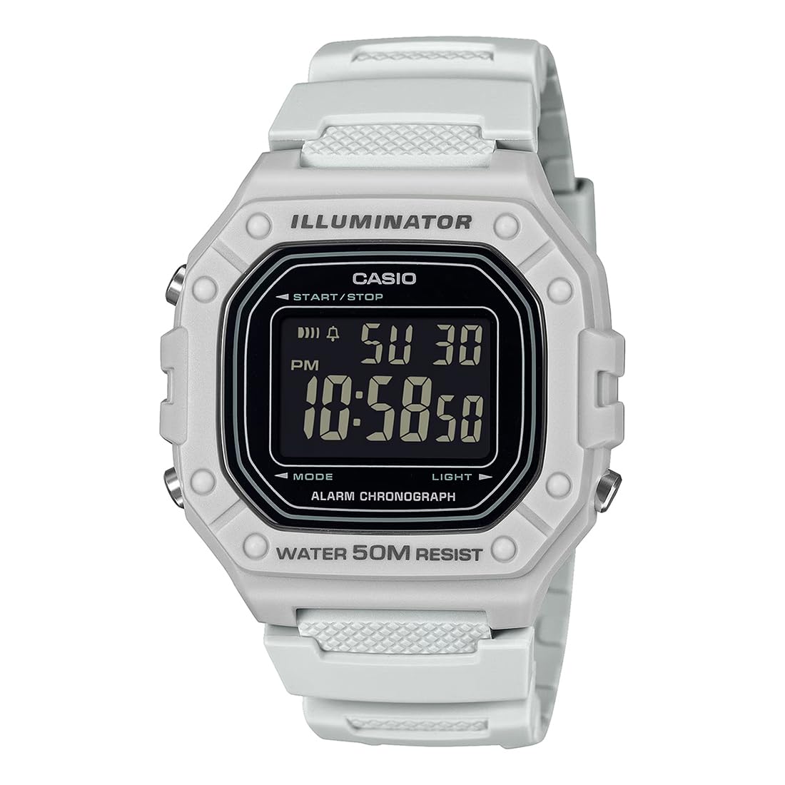 Casio Youth Digital Black Dial Unisex Watch – W-218H-8BVDF (D395)