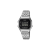 Casio Vintage Digital Black Dial Stainless Steel Women Watch D408 LA680WA-1BDF