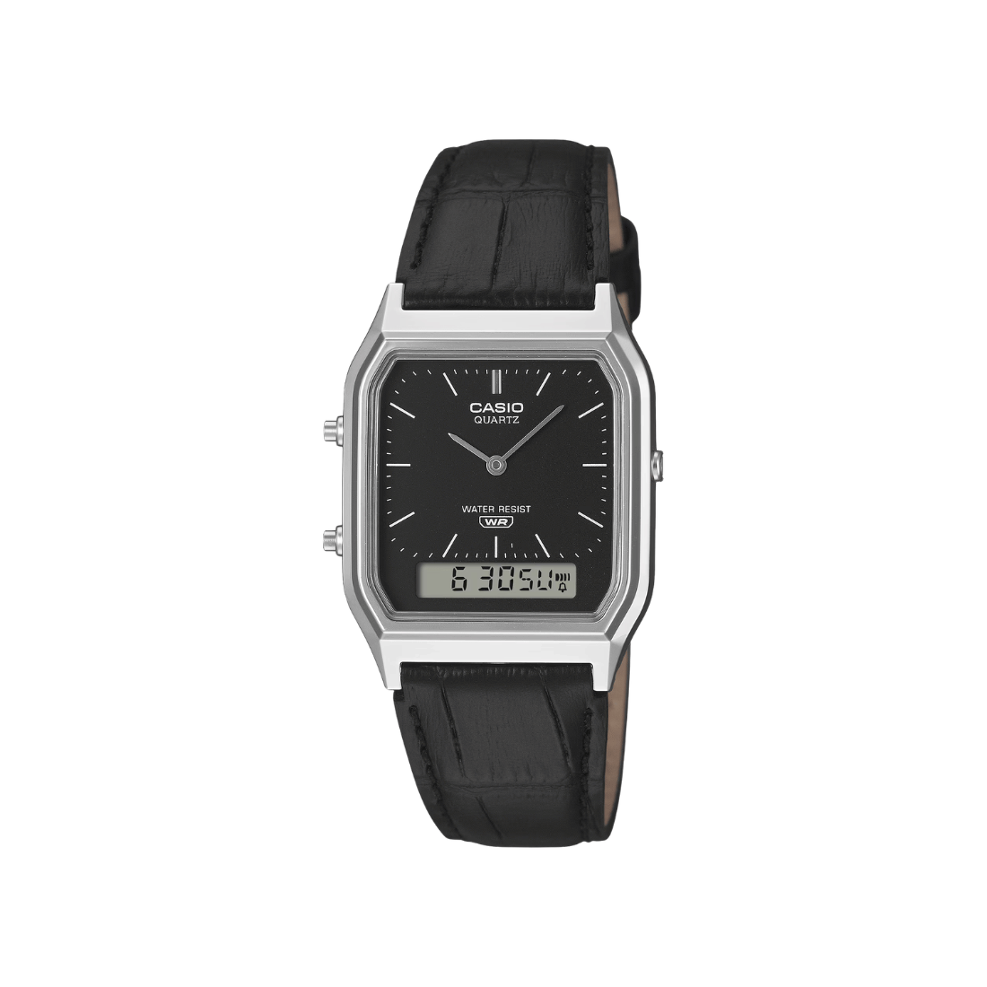 Casio Vintage Ana-Digi Black Dial Unisex Watch D416 - AQ-230EL-1A