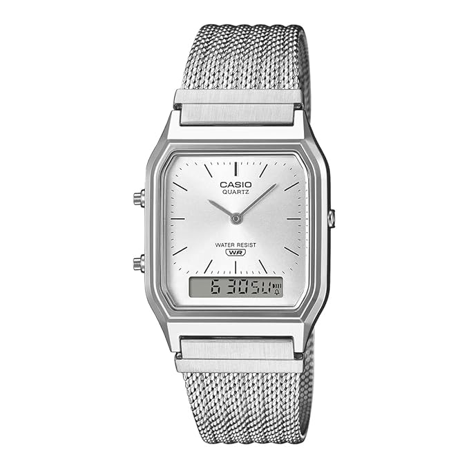 Casio Vintage White Unisex Watch D418 AQ-230EM-7ADF