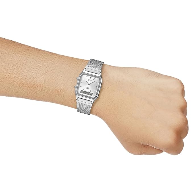 Casio Vintage White Unisex Watch D418 AQ-230EM-7ADF