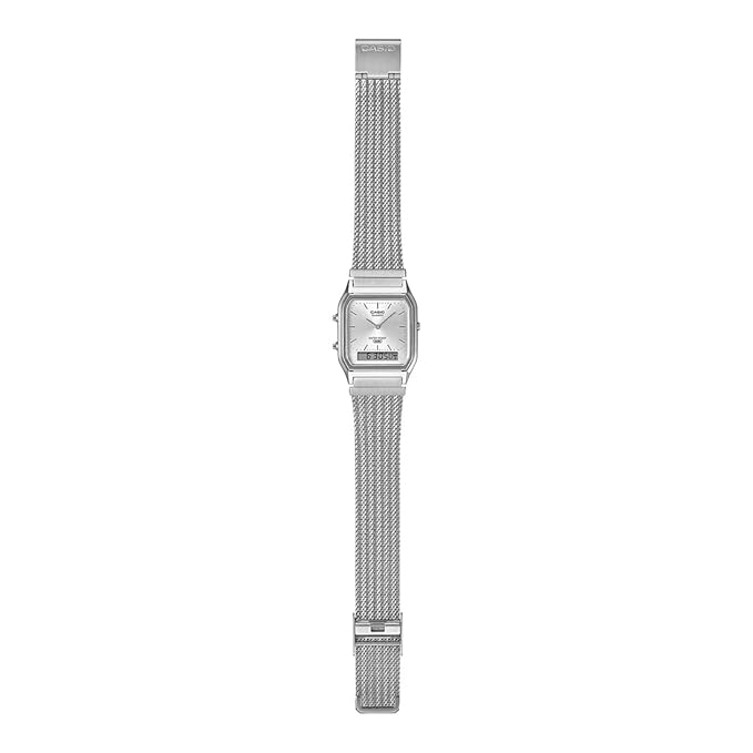 Casio Vintage White Unisex Watch D418 AQ-230EM-7ADF