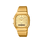 CASIO Vintage Analog Digital Golden 36 MM Unisex Watch D421 - AQ-240EG-9A