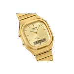 CASIO Vintage Analog Digital Golden 36 MM Unisex Watch D421 - AQ-240EG-9A