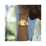 CASIO Vintage Analog Digital Golden 36 MM Unisex Watch D421 - AQ-240EG-9A